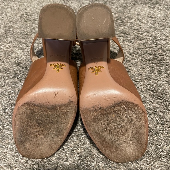 PRADA LEATHER MULES - Picture 6 of 8